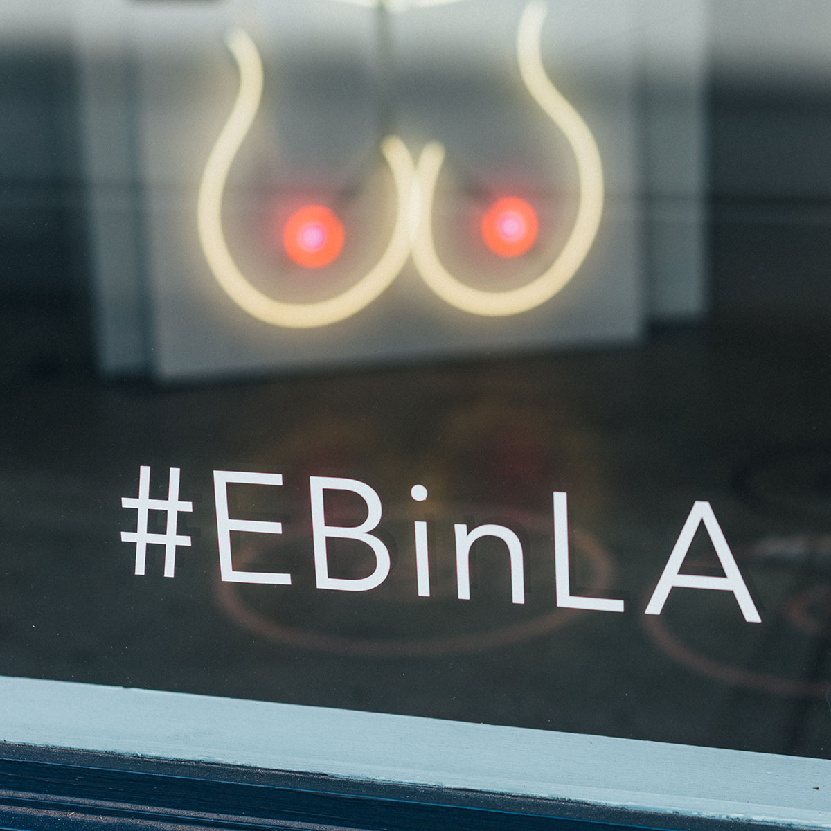 #EBinLA with neon sign